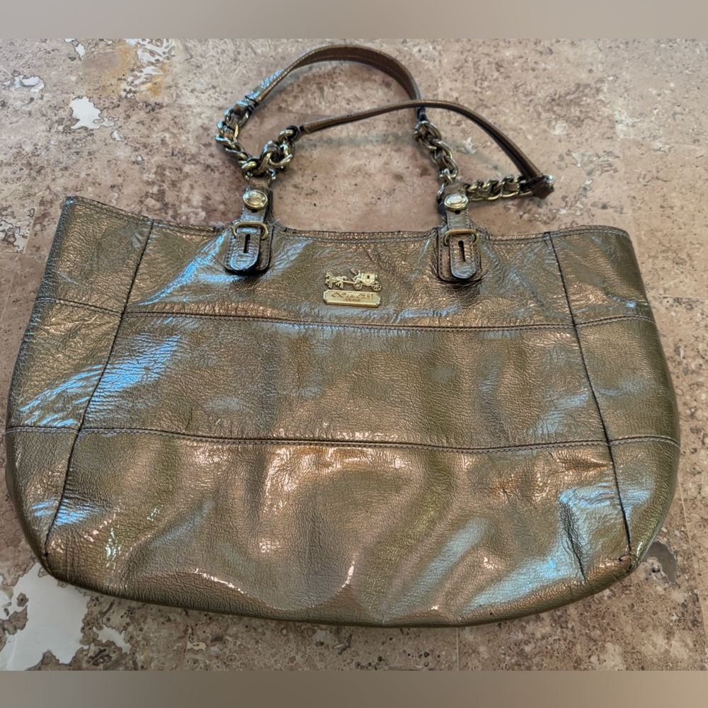Coach Shimmering Gold Shoulder Bag